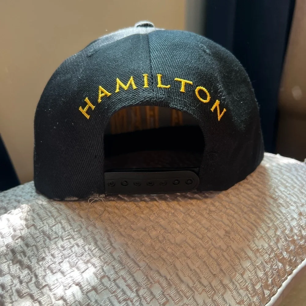 Hamilton Black Cap with Yellow Embroidery